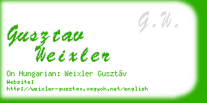 gusztav weixler business card